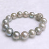 Bracelet ALMA - silver Edison pearls (B569)