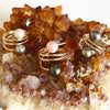 Ring IHILANI - pink & tahitian pearls (R165)