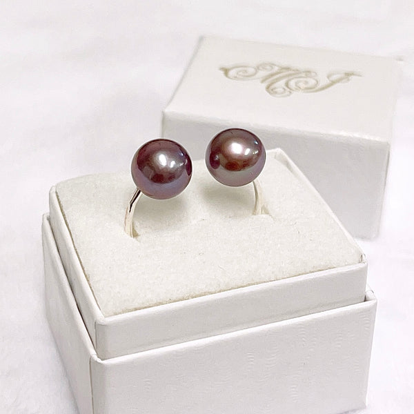 Ring ADORA - Purple Edison pearls (R215)