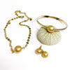 Bangle ALII - gold south sea pearl (B448)