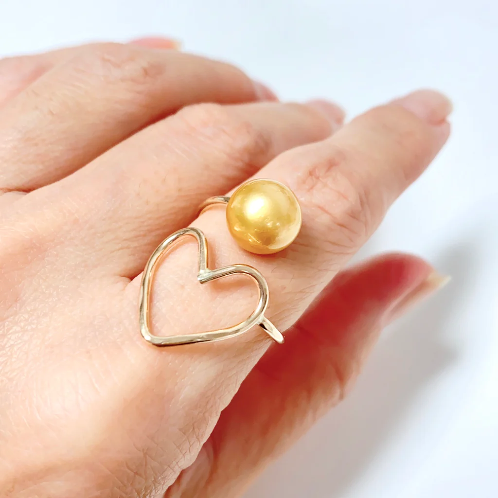 Ring EDEN - gold south sea pearl (R212)