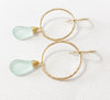 Earrings Lulu - sea foam  (E315)