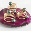 Ring CAMILA - tahitian pearls (R161)