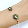 Cuff ADORA - Diamond Tahitian pearl (B539)