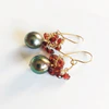 Earrings KIRA - garnet (E527)