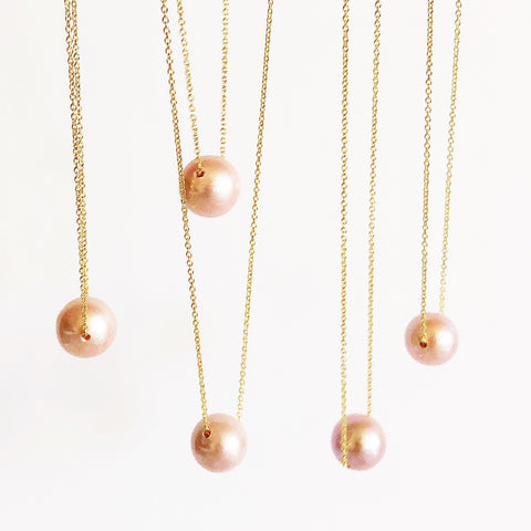 Necklace Kea - Pink Edison pearl  (N199)