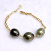 Bracelet LYLIA - ombré Tahitian pearls (B570)