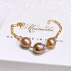 Bracelet LYLIA - Fireball Edison pearls (B573)