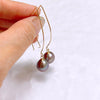 Earrings KALENA - lavender Edison pearls (E635)