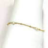 Pearl anklet - white keshi pearls (B469)