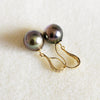 Earrings Irene - Tahitian pearls dangle (E224)