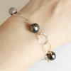 Bracelet ABELLA - Tahitian pearl (B396)