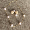 Necklace SIENNA - white Edison pearls (N292)