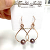 Earrings STELLA - lavender Edison pearls (E580)