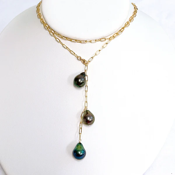 Necklace YOZA - Tahitian pearls (N416)