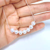 Necklace Tehina - white pearls (N117)