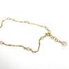 Pearl anklet - white keshi pearls (B469)