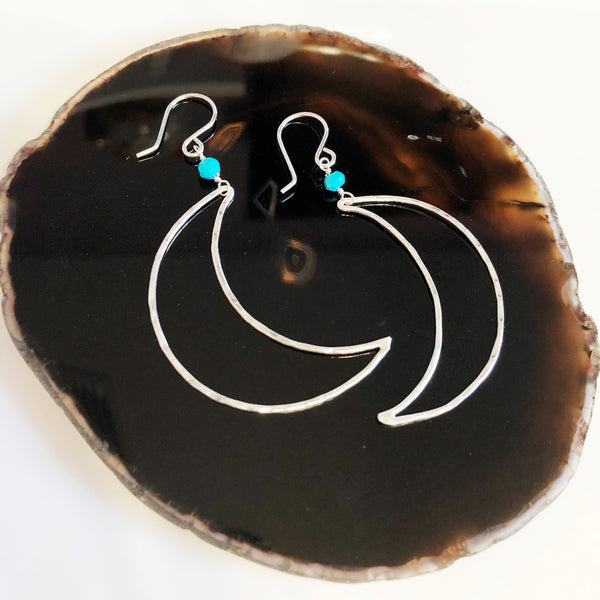 Earrings LUNA - turquoise (E476)