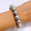 Bracelet ALMA - silver Edison pearls (B569)