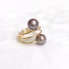 Ring IHILANI - purple Edison pearls (R217)