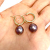 Earrings NOELA - Round pearl ( E585)