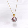 Necklace IRENE - purple Edison pearl