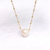 Necklace KEALANI - carved Edison pearl (N406)