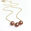 Necklace Kristi - pink Edison pearls (N156)