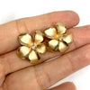 Large plumeria stud earrings (E559)