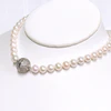 Necklace AGATHA - white pearls (N419)