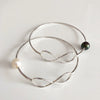 Bangle HALIA - white fresh water pearl (B211)