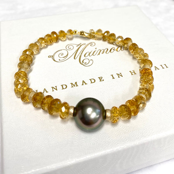 Bracelet MAYRA - citrine (B495)