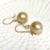 Gold south sea pearl dangle (E593)