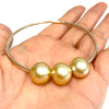Bangle PAIGE - gold south sea pearls (B465)