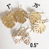 Monstera dangle earrings (E492)