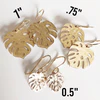 Monstera dangle earrings (E492)