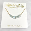 Necklace TEHINA - aquamarine  ( N419)