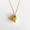 Gold south sea pineapple necklace  (B307)