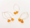 Earrings Kalena - carnelian (E316)