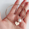 Bangle VICCI - white fresh water pearl (B431)