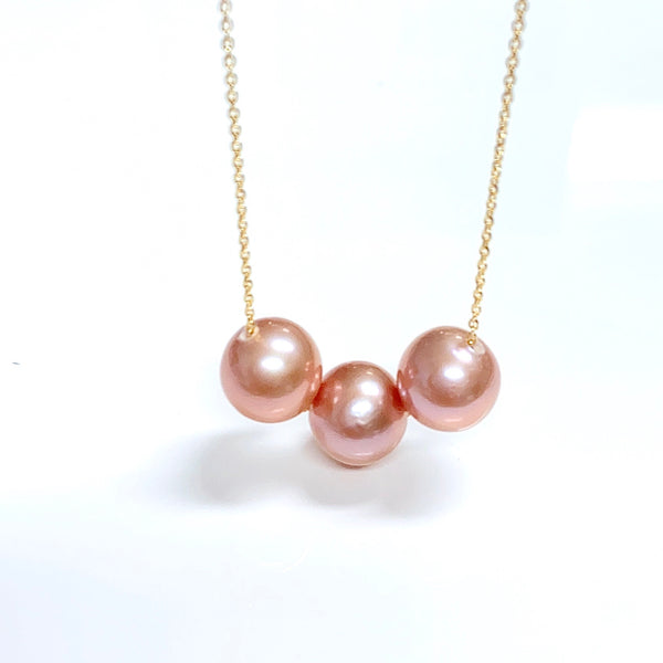 Necklace Kristi - pink Edison pearls (N156)
