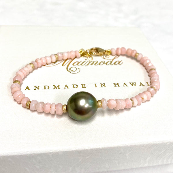 Bracelet MAYRA - pink opal (B510)