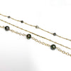 Keshi Tahitian pearls anklet (B467)