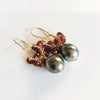 Earrings KIRA - garnet (E527)