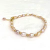 Bracelet ARIA - pink keshi pearls (B524)