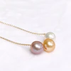 Necklace KRISTI - gold south sea & Edison pearls (N404)