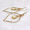 Earrings Gabi - citrine (E625)