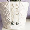 Earrings ABELLA - tahitian pearls (E533)