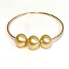 Bangle PAIGE - gold south sea pearls (B465)