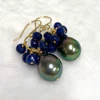 Earrings KIRA - sapphire (E562)